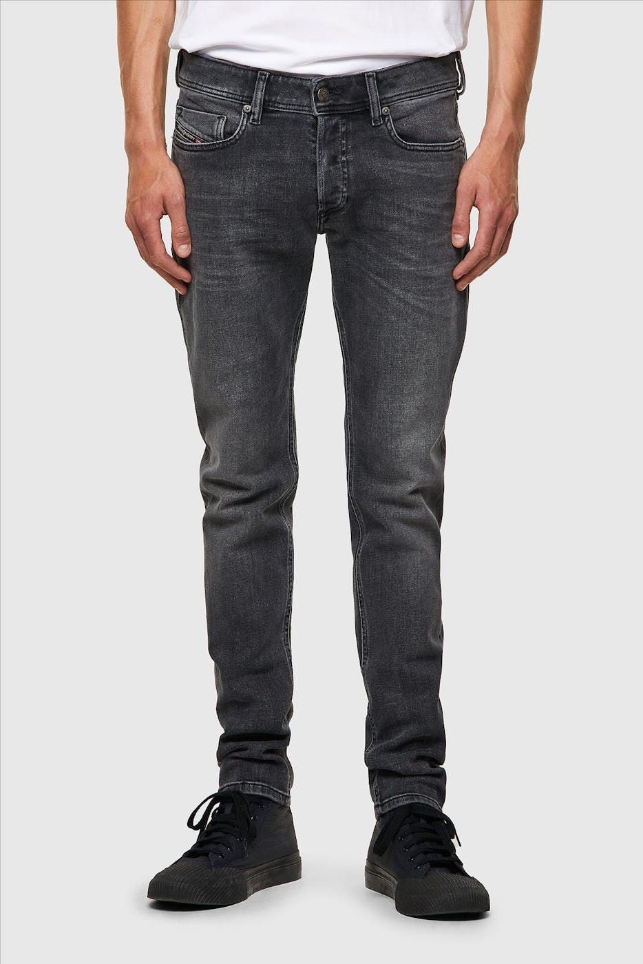 Diesel - Donkergrijze Sleenker skinny jeans