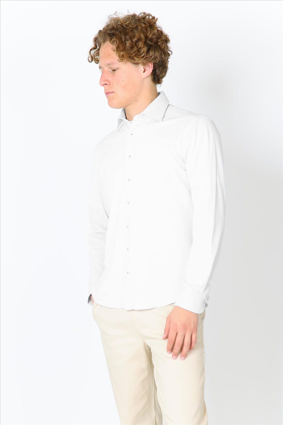 Fakts - Wit Xavi slim hemd