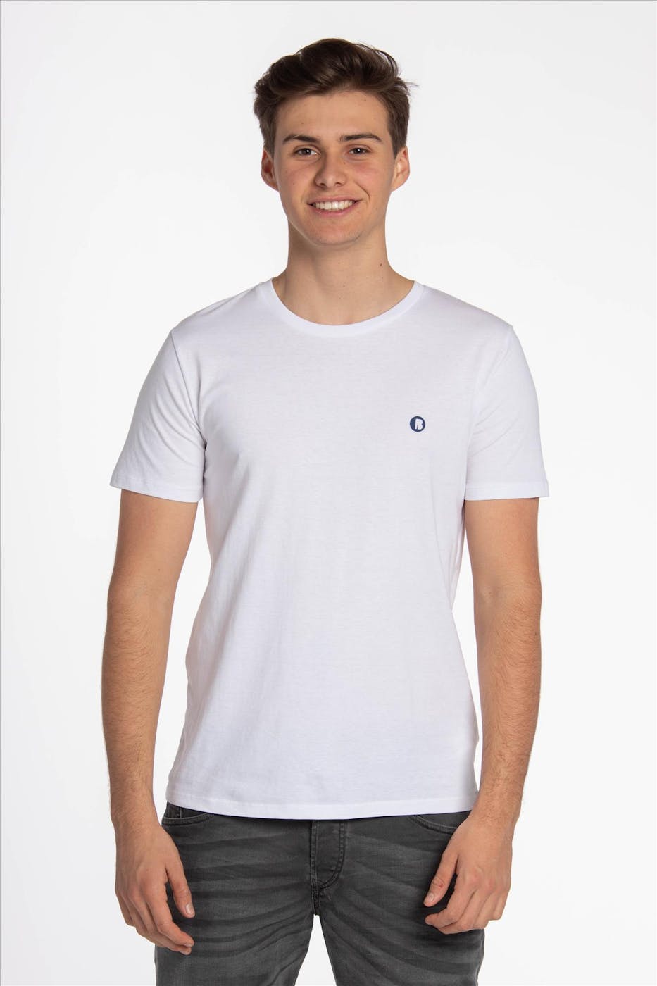 Brooklyn - Witte B Icon Logo T-shirt