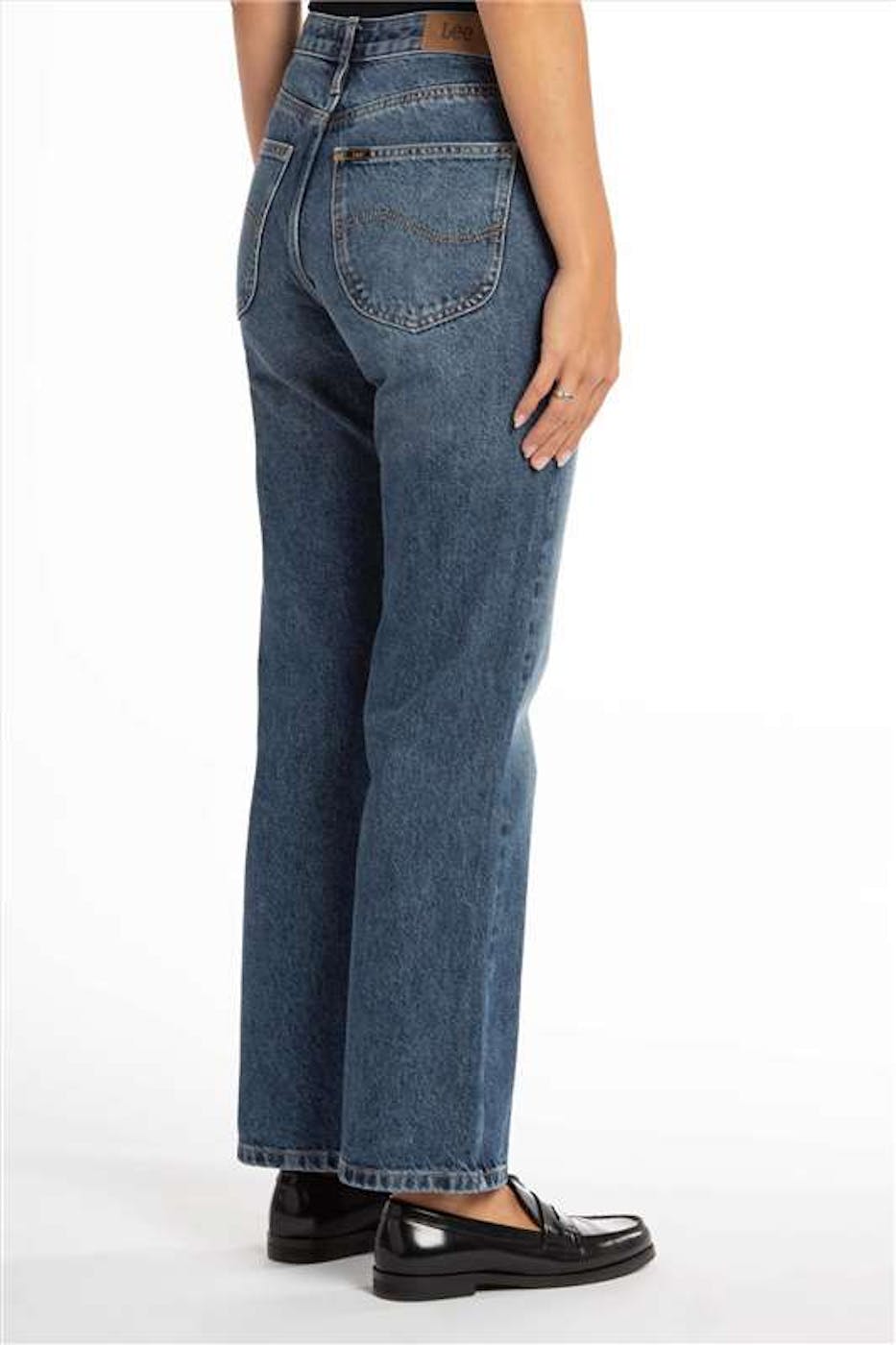 Lee - Blauwe Carol Cropped Bootcut jeans