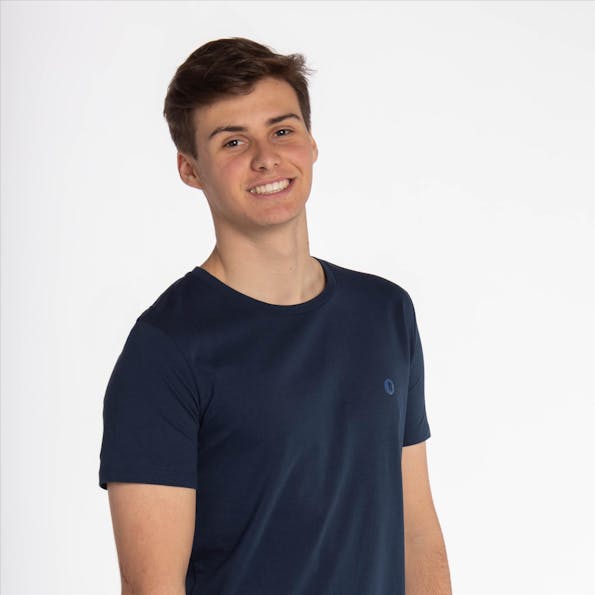 Brooklyn - Donkerblauwe B Icon Logo T-shirt
