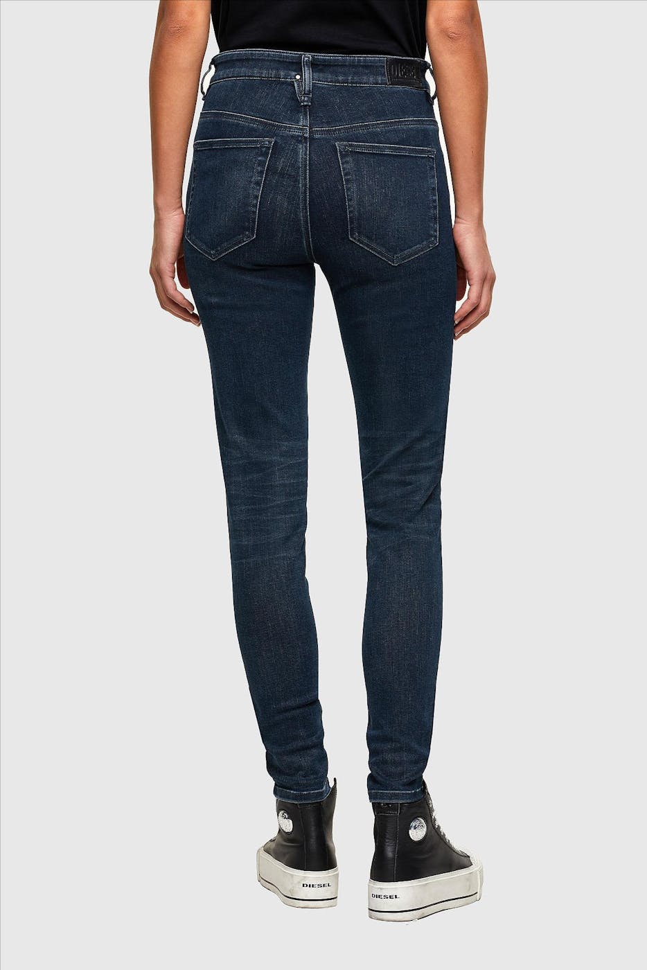 Diesel - Donkerblauwe Slandy-High Super Skinny jeans