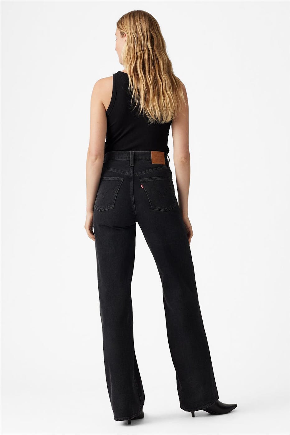 Levi's - Zwarte Ribcage Wide jeans