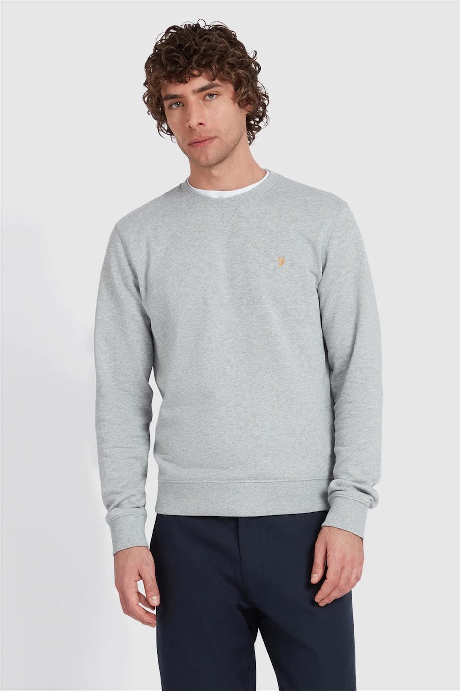 FARAH - Grijze Tim sweater