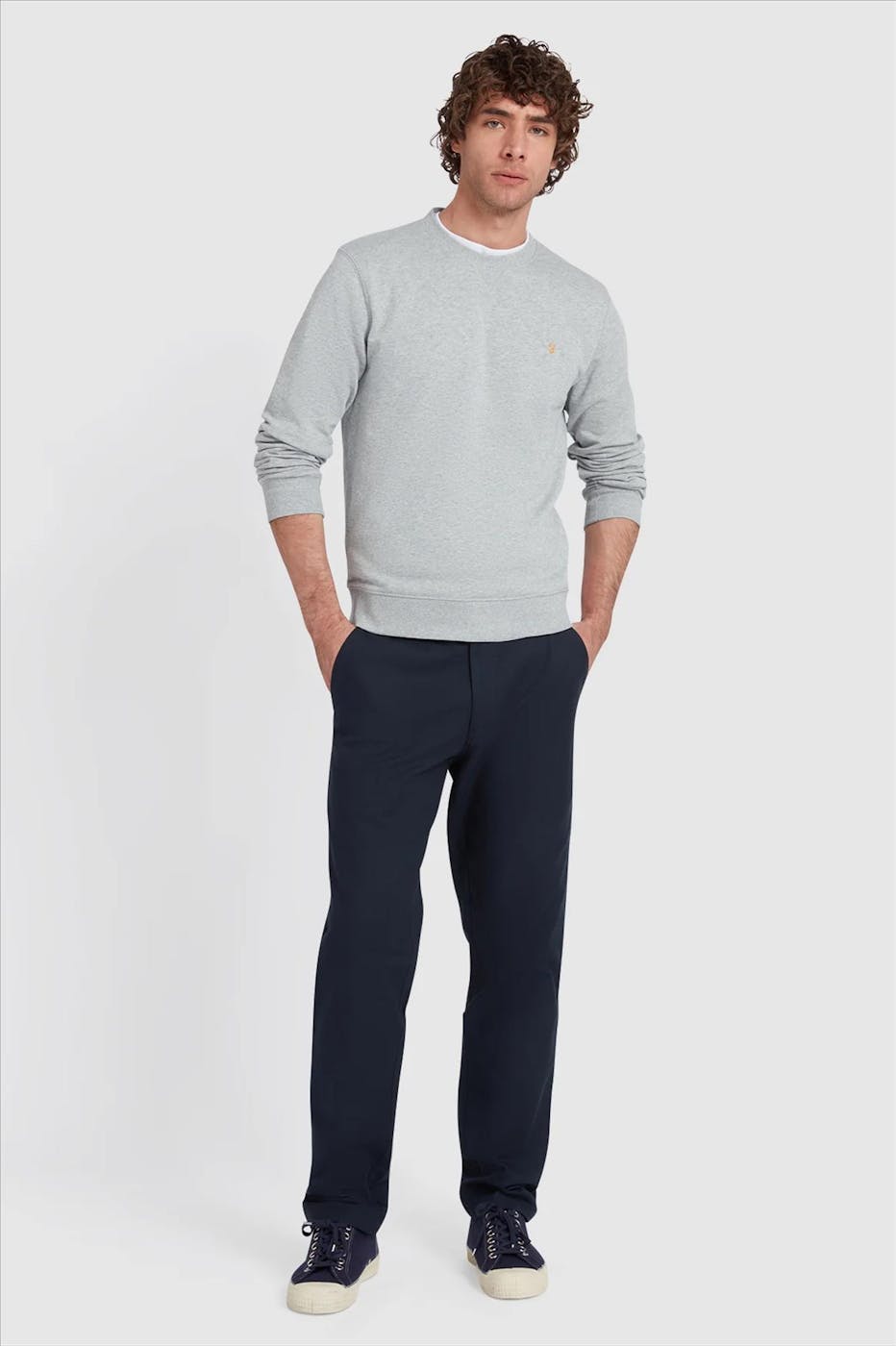 FARAH - Grijze Tim sweater