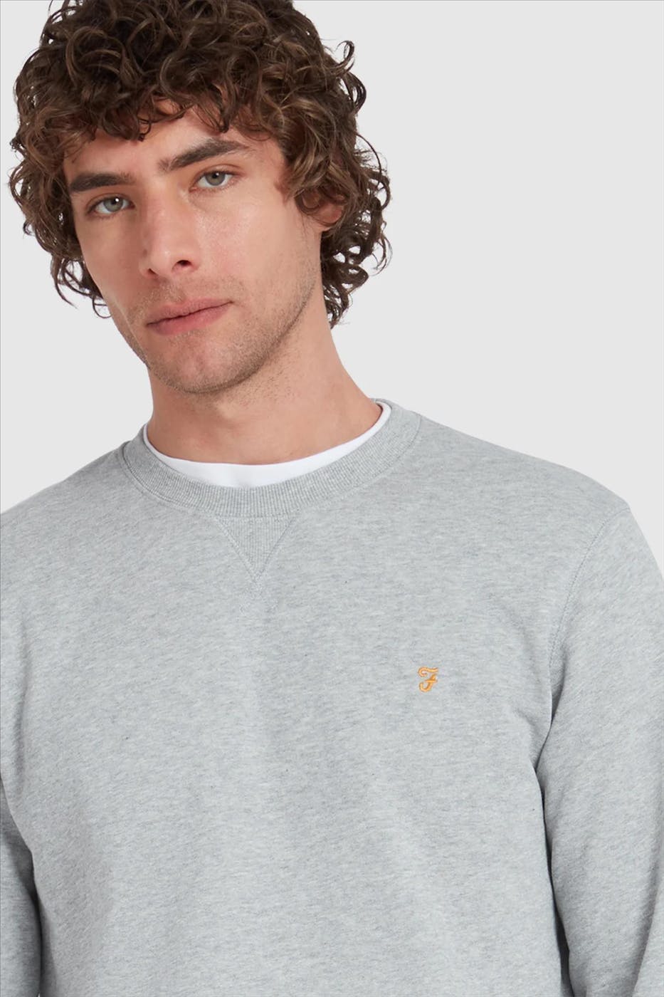 FARAH - Grijze Tim sweater