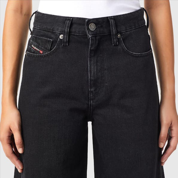 Diesel - Zwarte D-Akemi wide flared jeans