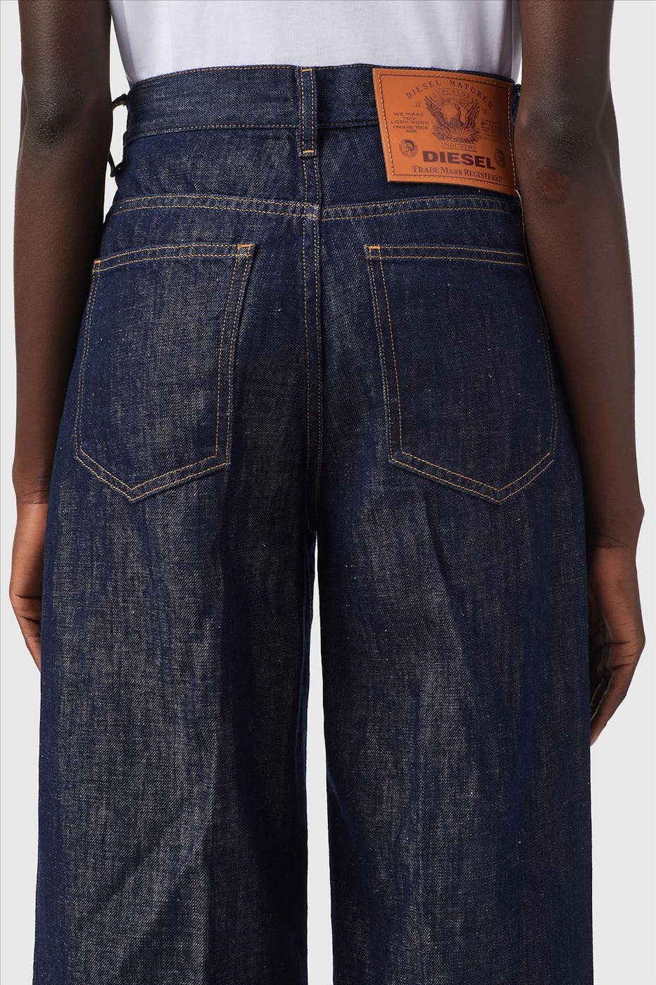 Diesel - Donkerblauwe Widee wide jeans