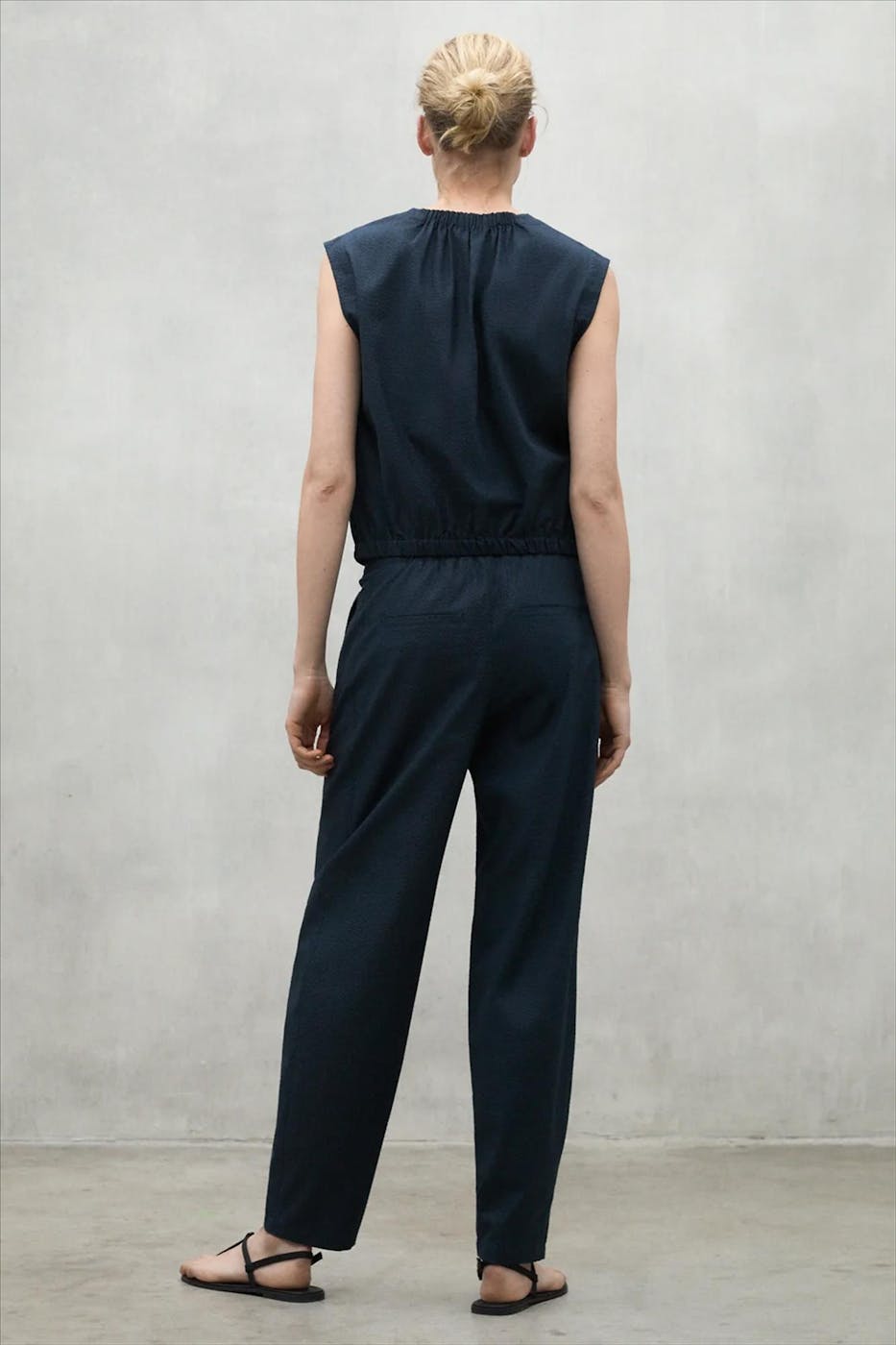 ECOALF - Marineblauwe Ripoll broek