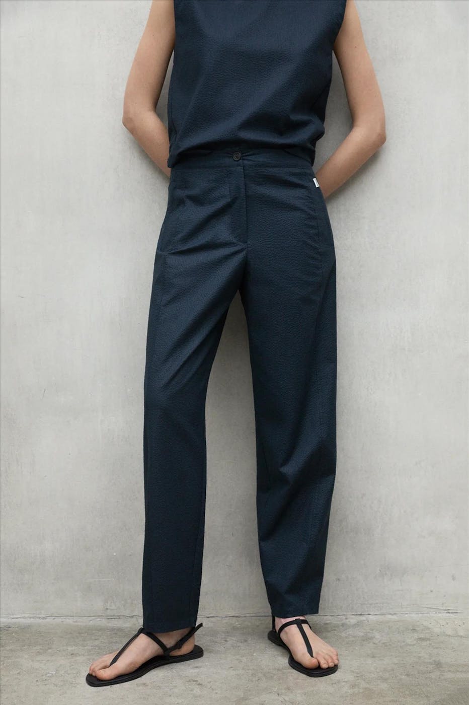 ECOALF - Marineblauwe Ripoll broek