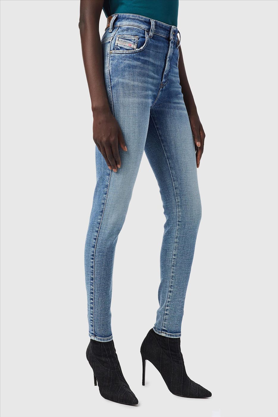 Diesel - Blauwe Slandy-High Super Skinny Jeans