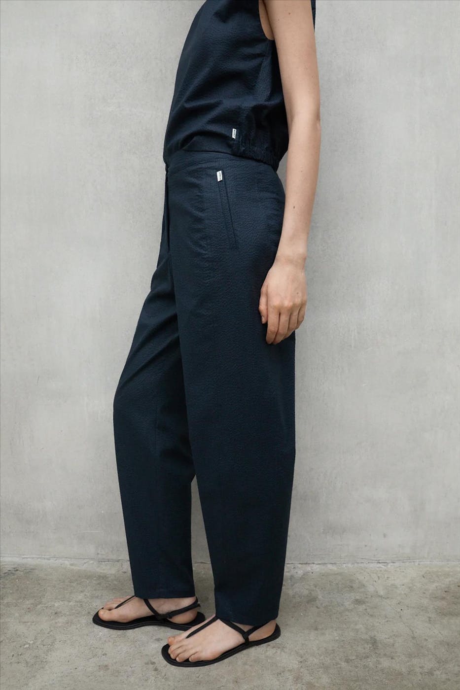 ECOALF - Marineblauwe Ripoll broek