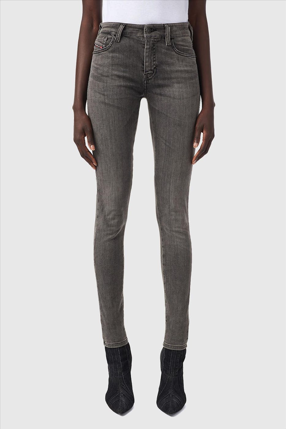 Diesel - Donkergrijze Slandy Super Skinny Jeans