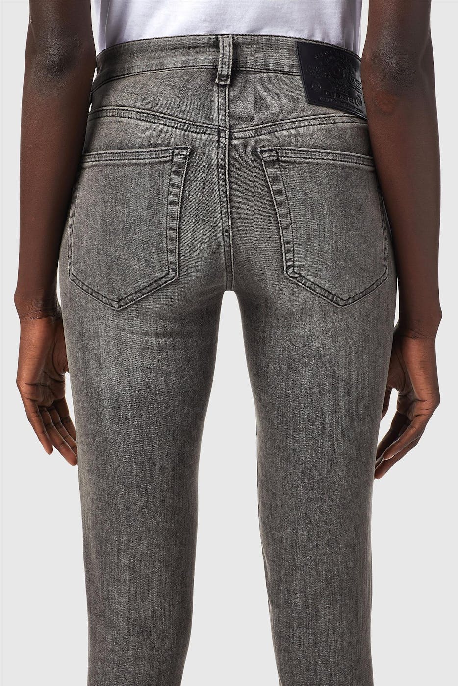 Diesel - Donkergrijze Slandy Super Skinny Jeans
