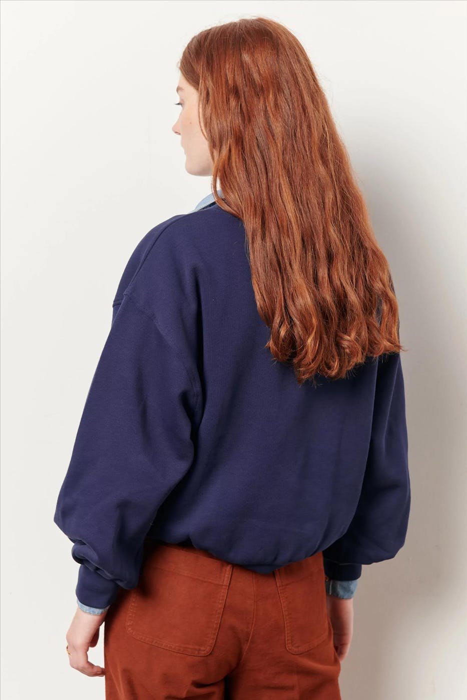 Sessùn - Donkerblauwe Cerez sweater