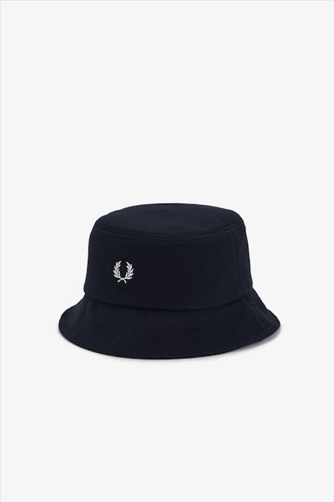 Fred Perry - Donkerblauwe Pique bucket hat