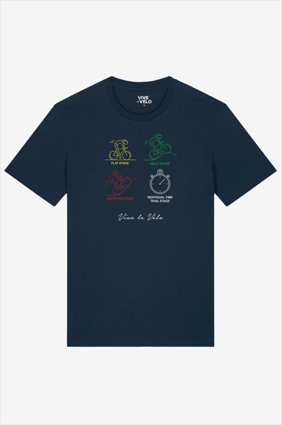 Vive le vélo - Donkerblauwe Disciplines T-shirt