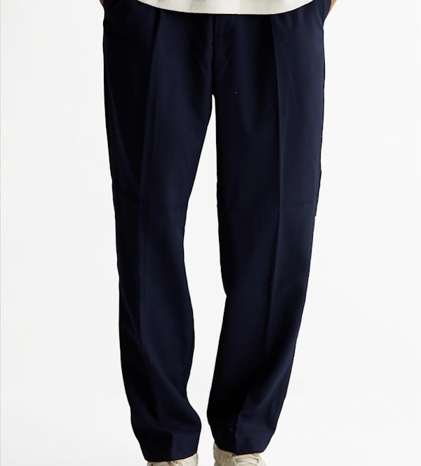 WOODBIRD - Donkerblauwe Ben Suit broek