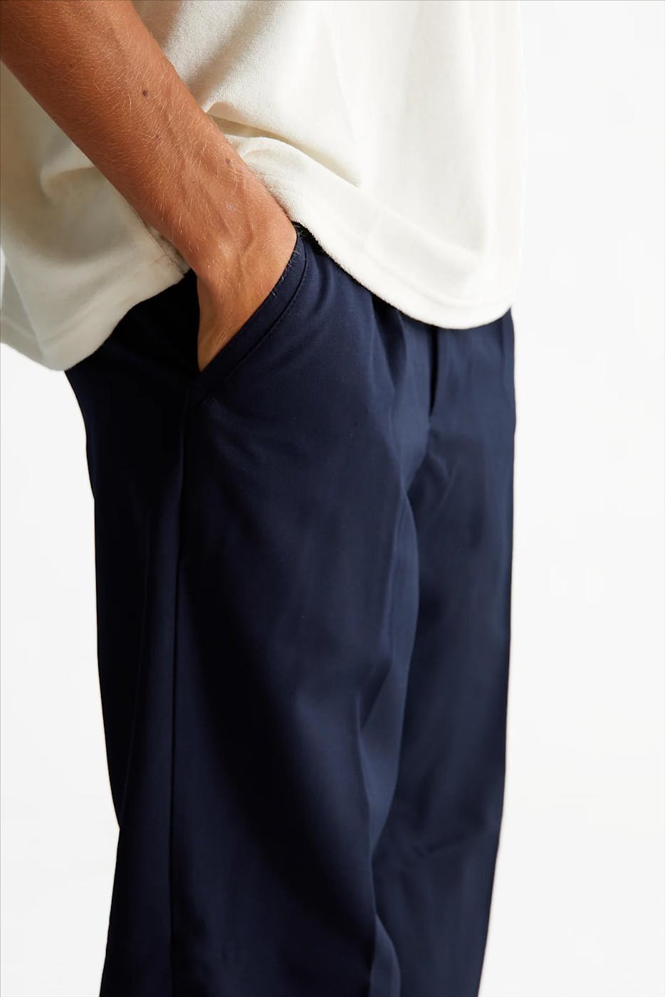 WOODBIRD - Donkerblauwe Ben Suit broek