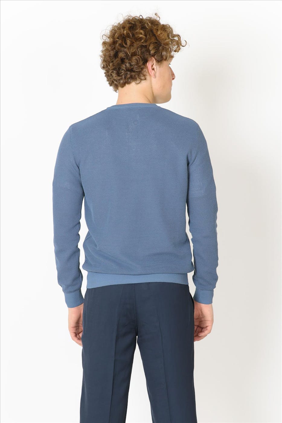 Altobello - Blauwe Denver Crepe trui
