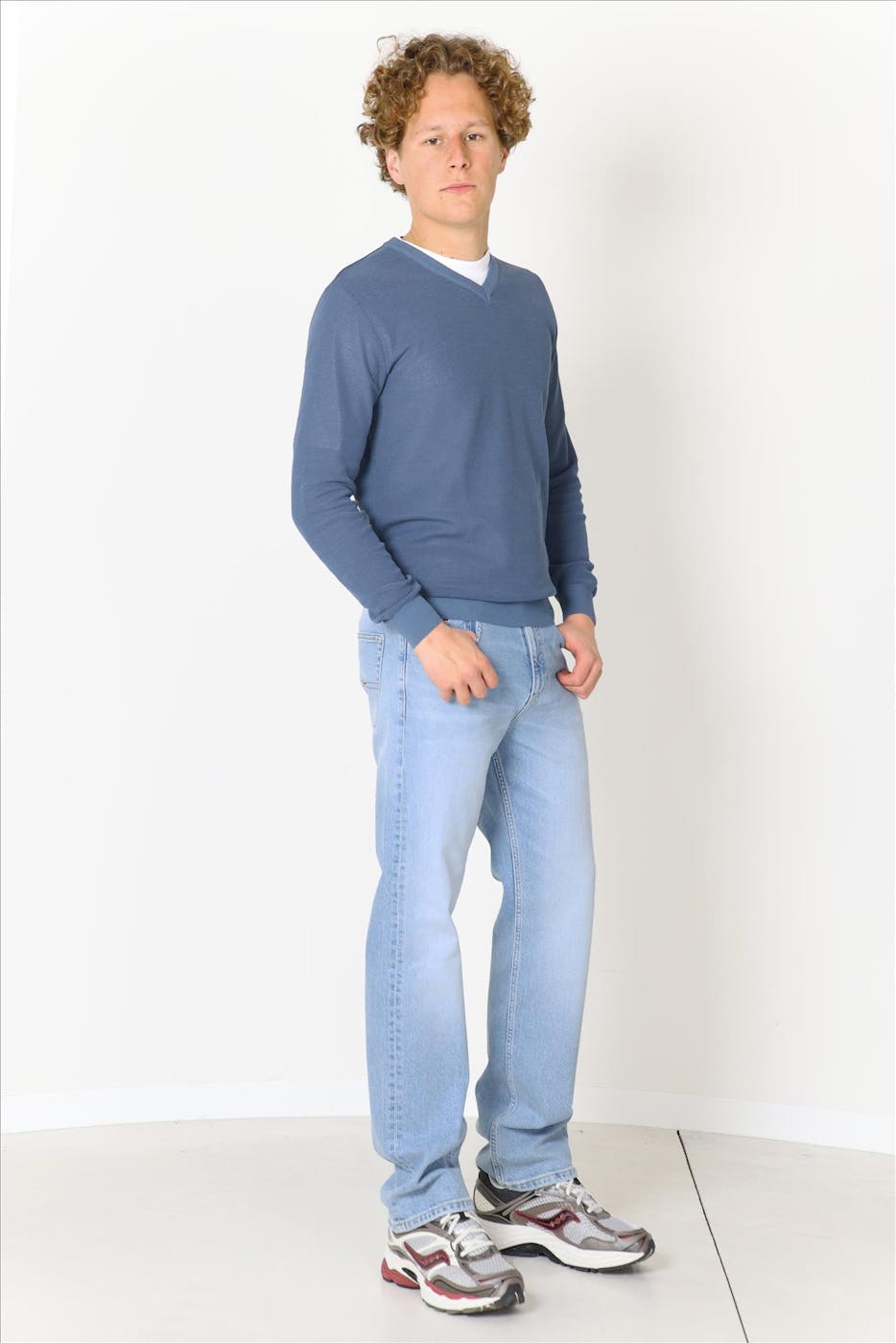 Altobello - Blauwe Denver Crepe trui