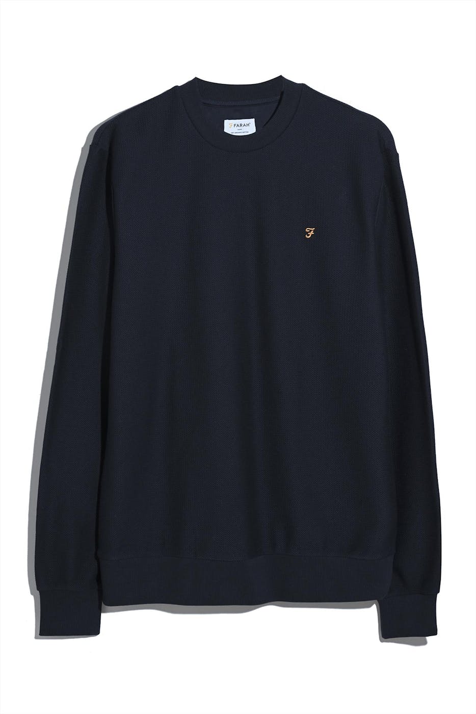 FARAH - Donkerblauwe Grenville sweater