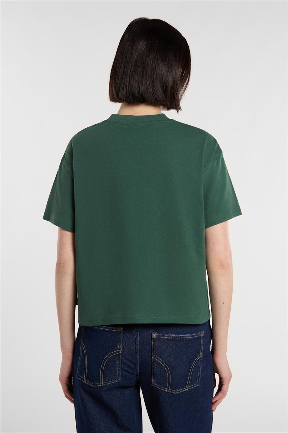 Dickies - Donkergroene Oakport Boxy T-shirt