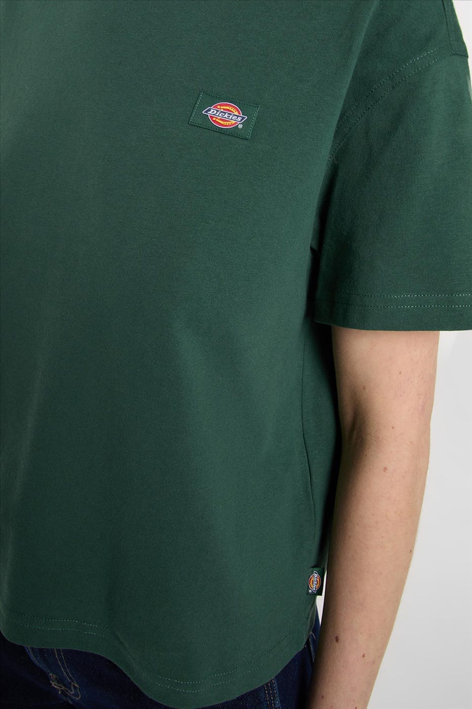 Dickies - Donkergroene Oakport Boxy T-shirt