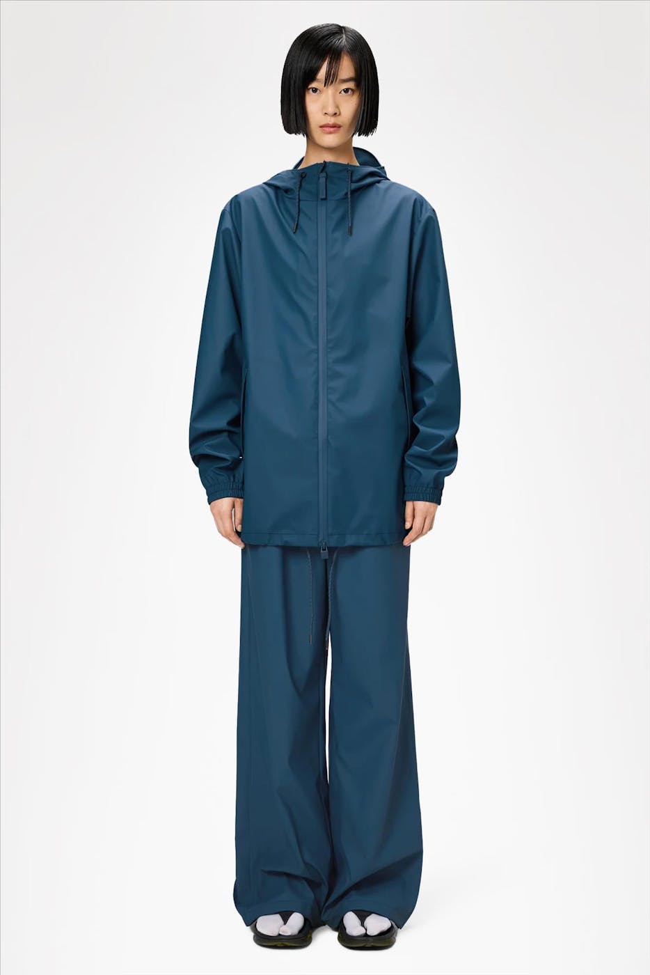 RAINS - Middenblauwe Storm Breaker jas