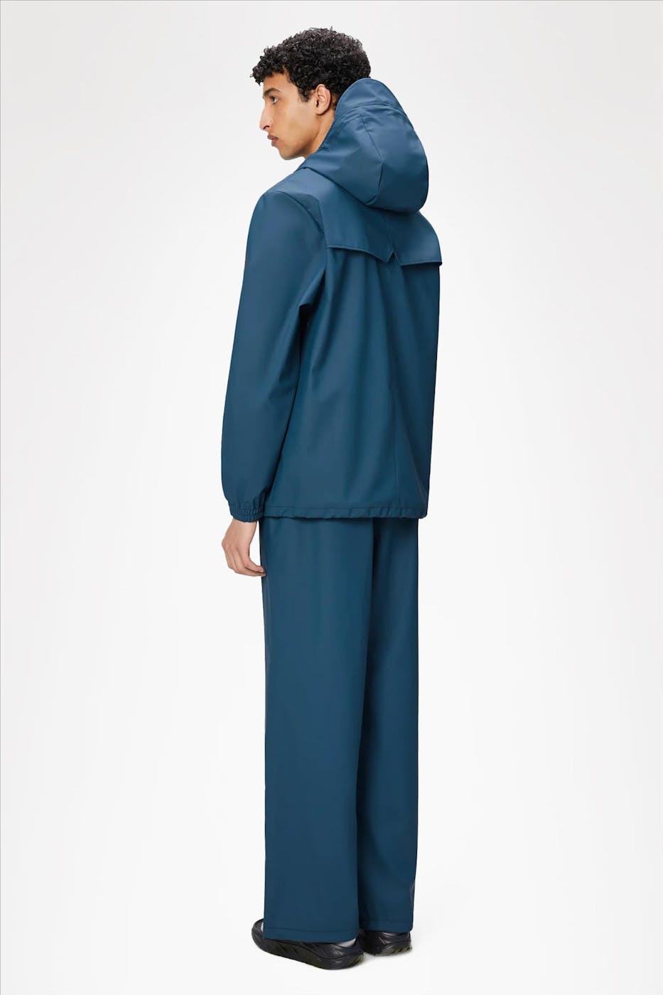 RAINS - Middenblauwe Storm Breaker jas