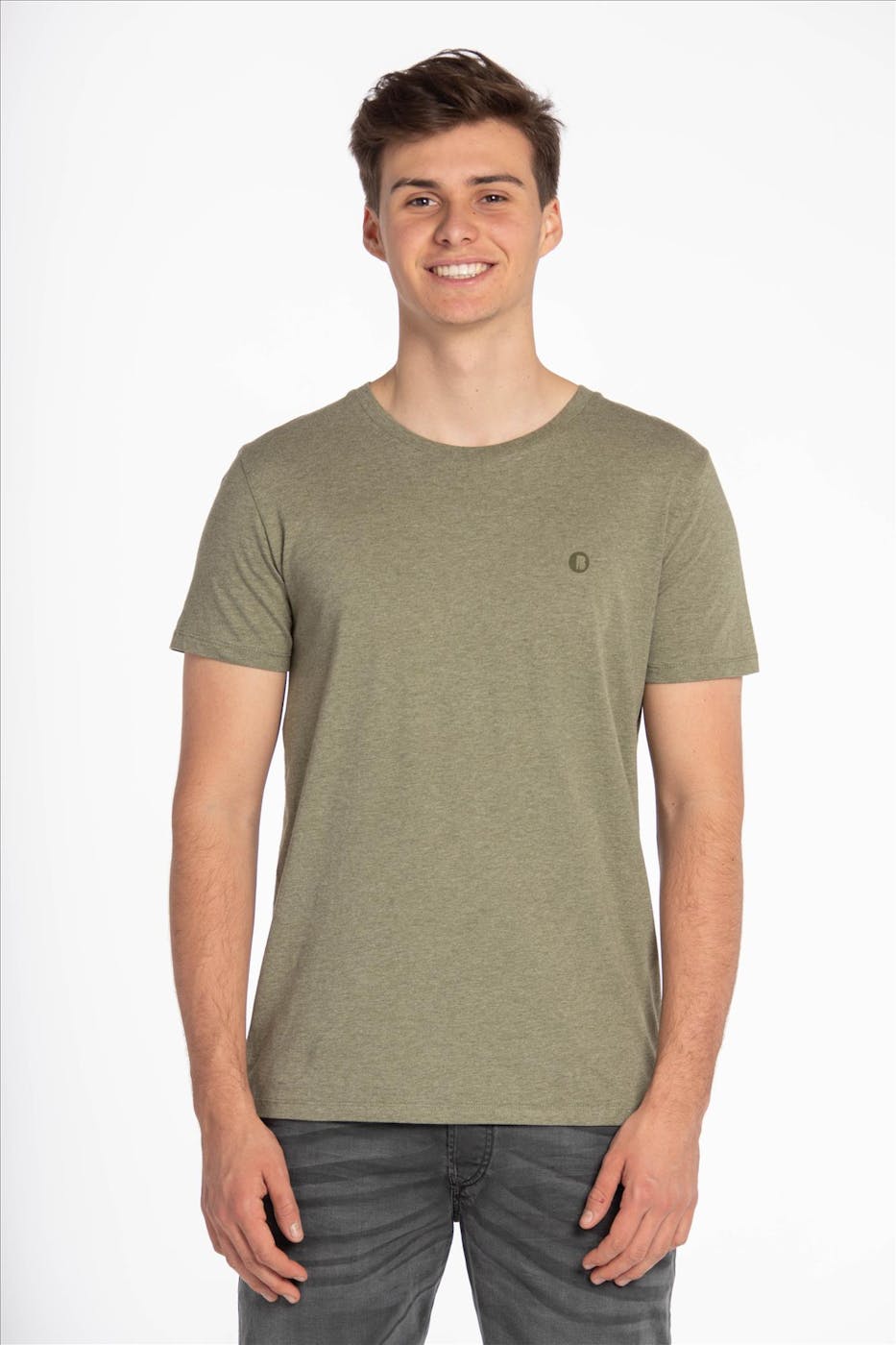 Brooklyn - Kaki B Icon Logo T-shirt