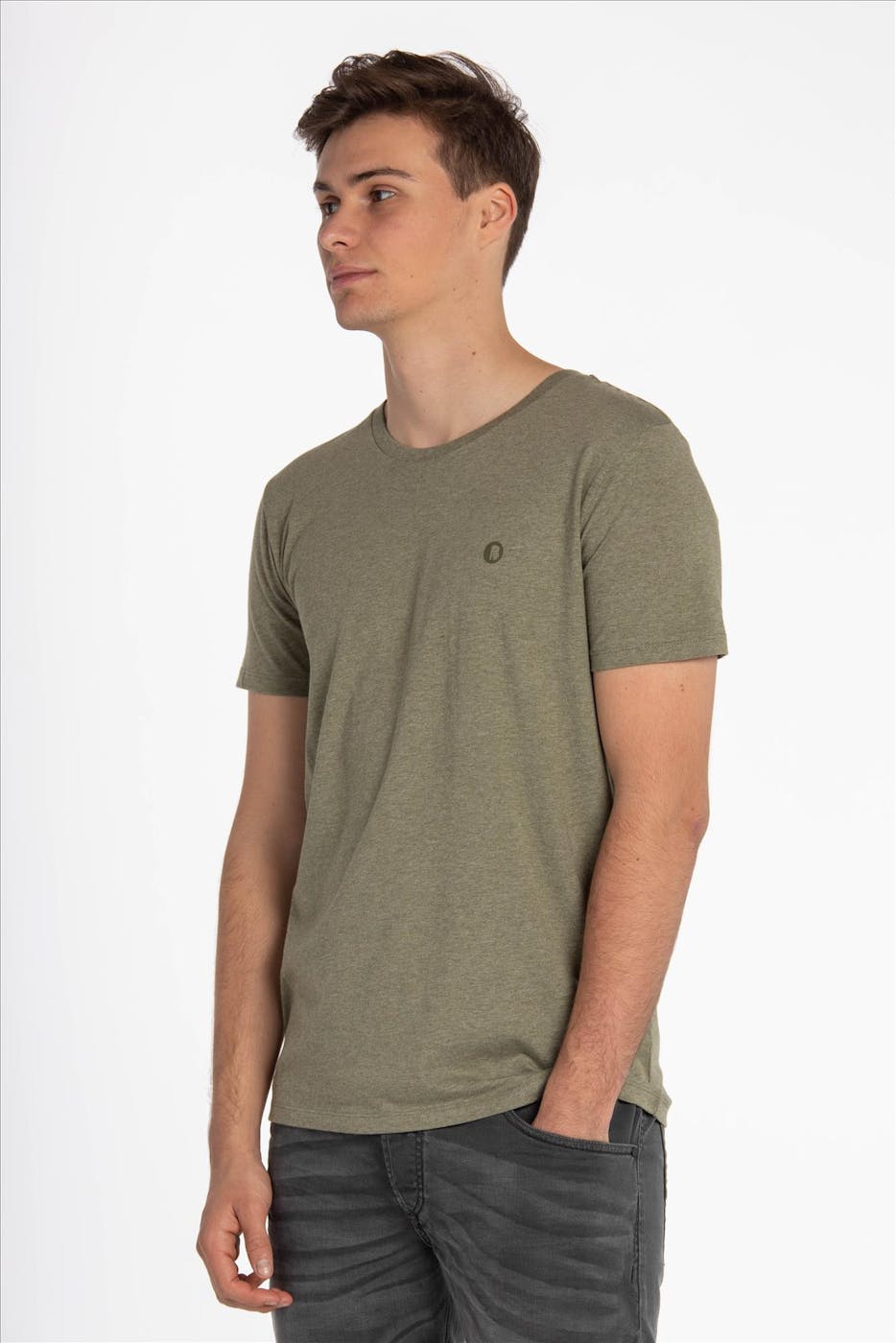Brooklyn - Kaki B Icon Logo T-shirt