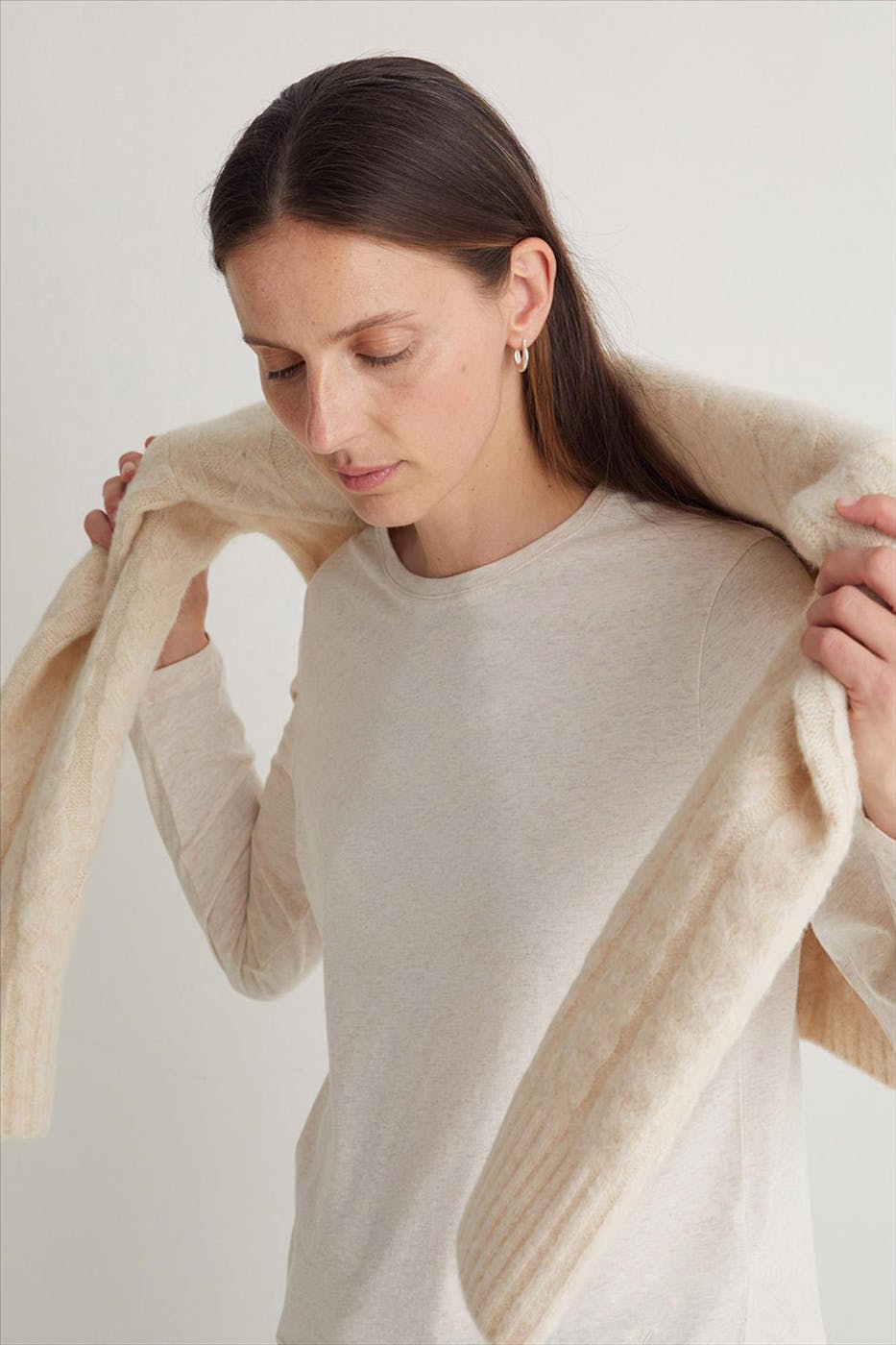 YERSE - Ecru Basic longsleeve