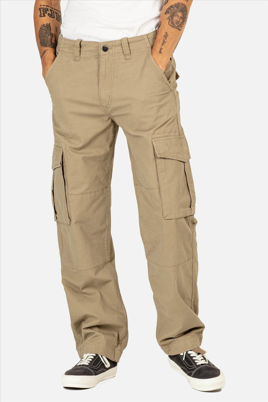 Reell - Beige Flex Cargo broek
