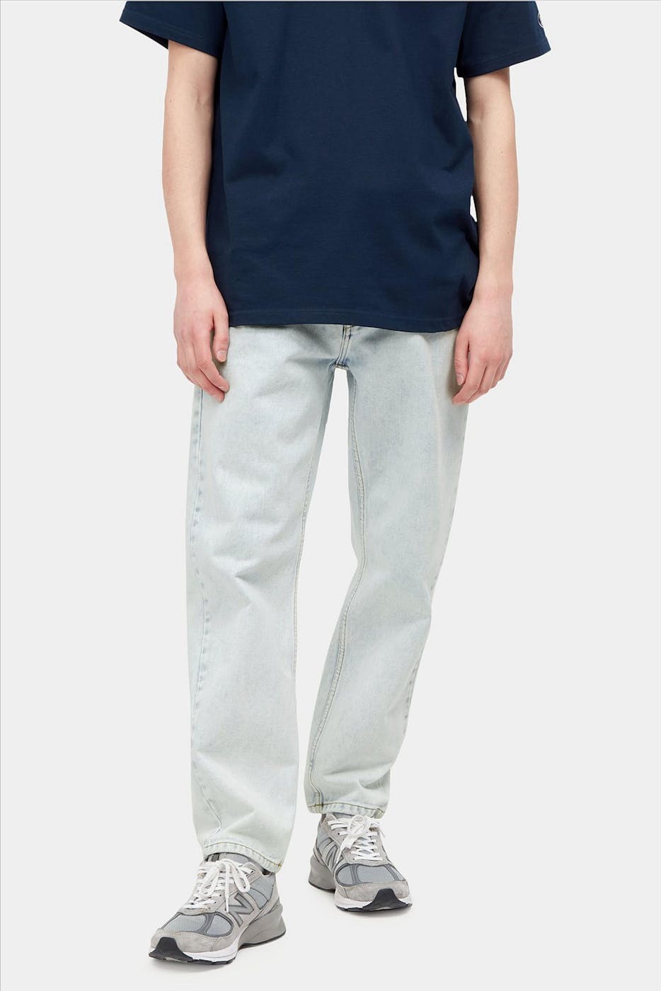 Carhartt WIP - Lichtblauwe straight tapered Newel Pant