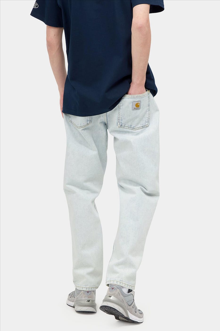 Carhartt WIP - Lichtblauwe straight tapered Newel Pant