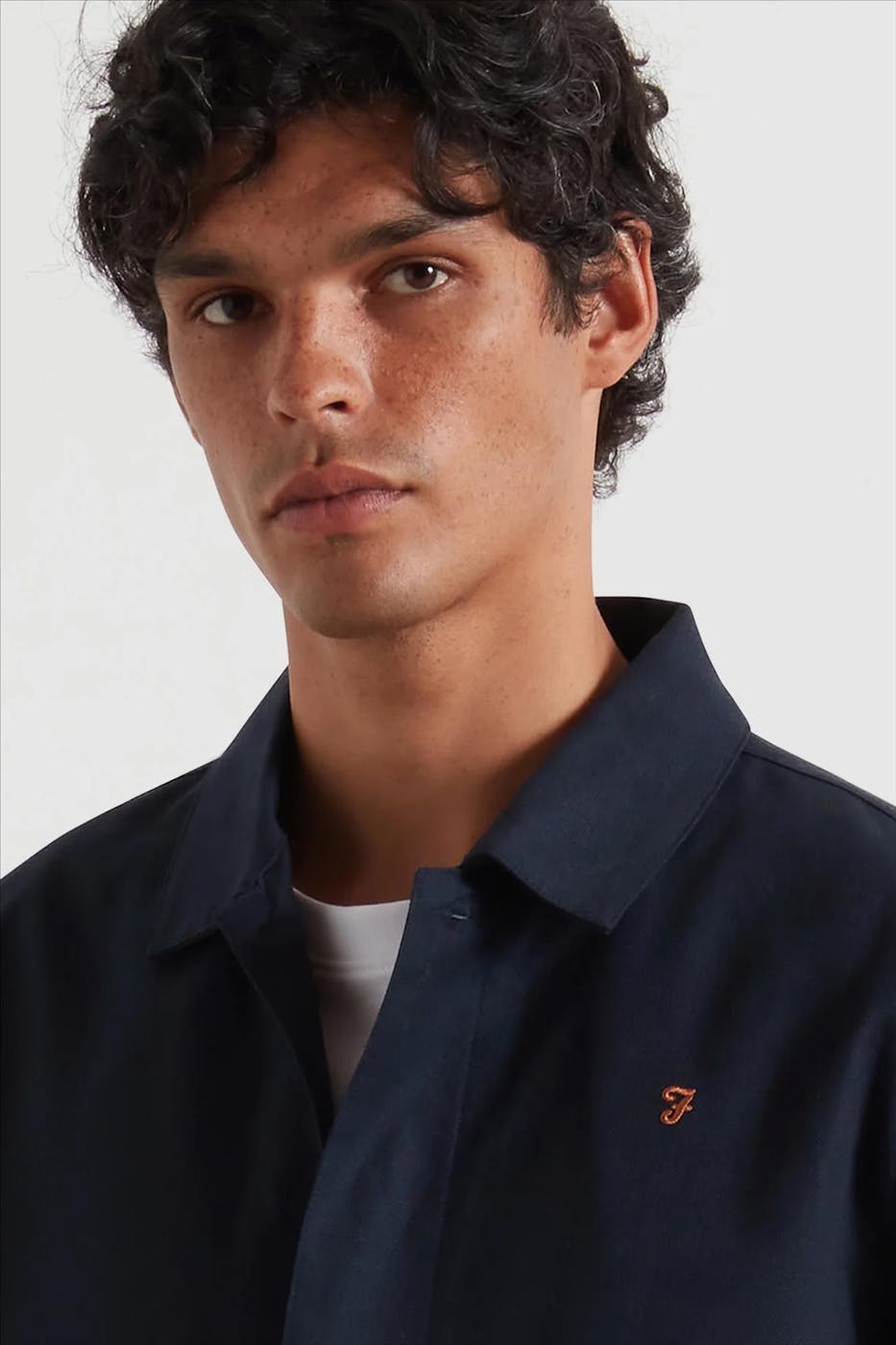FARAH - Donkerblauwe Callier jacket