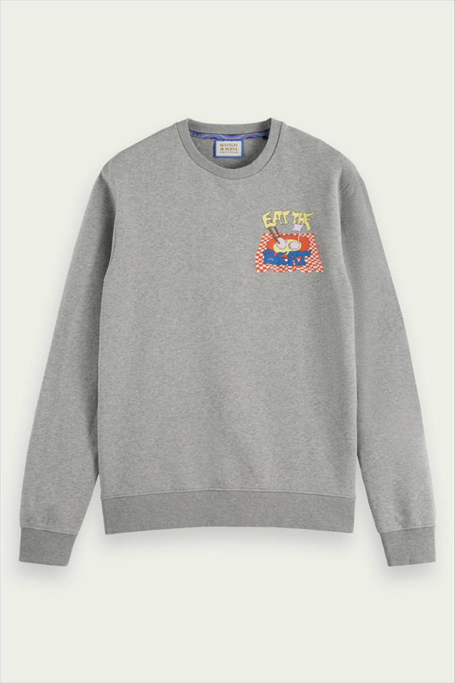 Scotch & Soda - Grijze Eat The Beat sweater