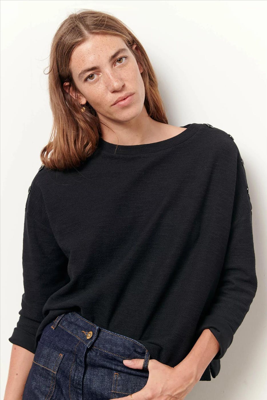 Sessùn - Zwarte Austin sweater