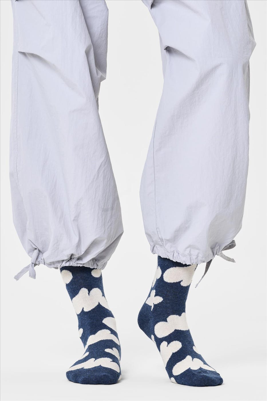 Happy Socks - Donkerblauwe Cloudy sokken, maat: 41-46