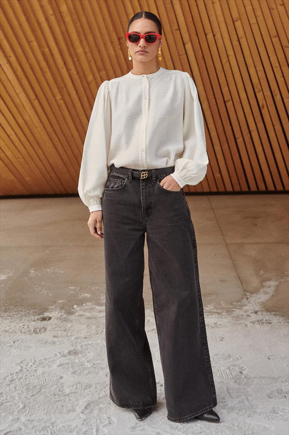 BY BAR - Ecru Olan blouse