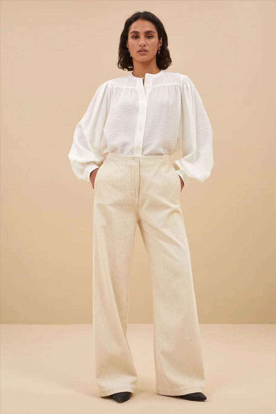 BY BAR - Ecru Olan blouse