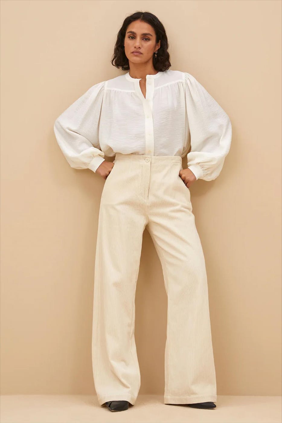 BY BAR - Ecru Olan blouse