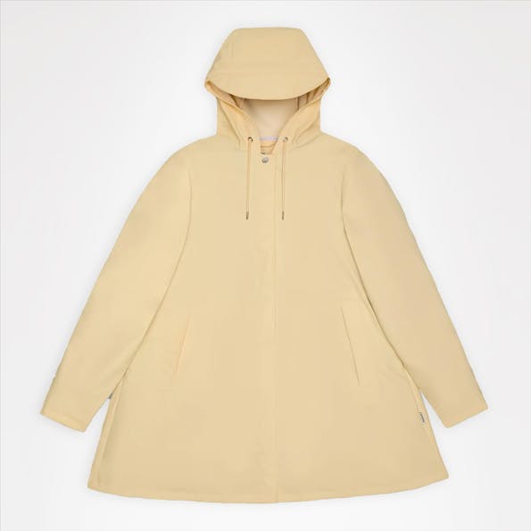 RAINS - Lichtgele A-Line jas