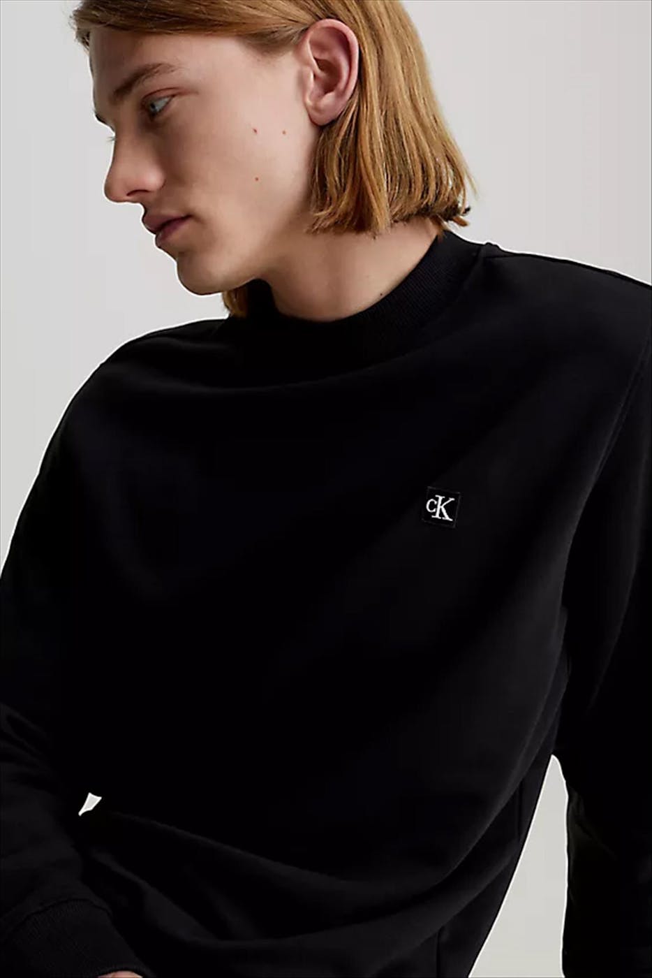 Calvin Klein Jeans - Zwarte Logo Embleem sweater