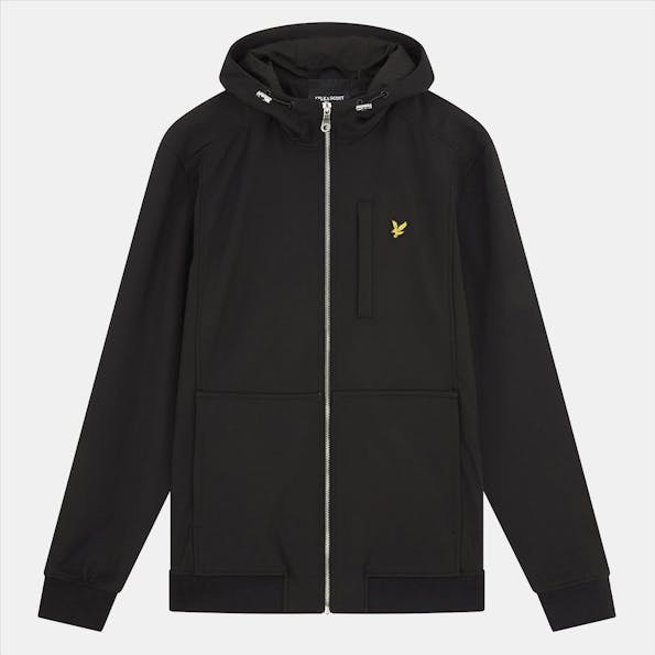 Lyle & Scott - Zwarte Softshell bomber jacket