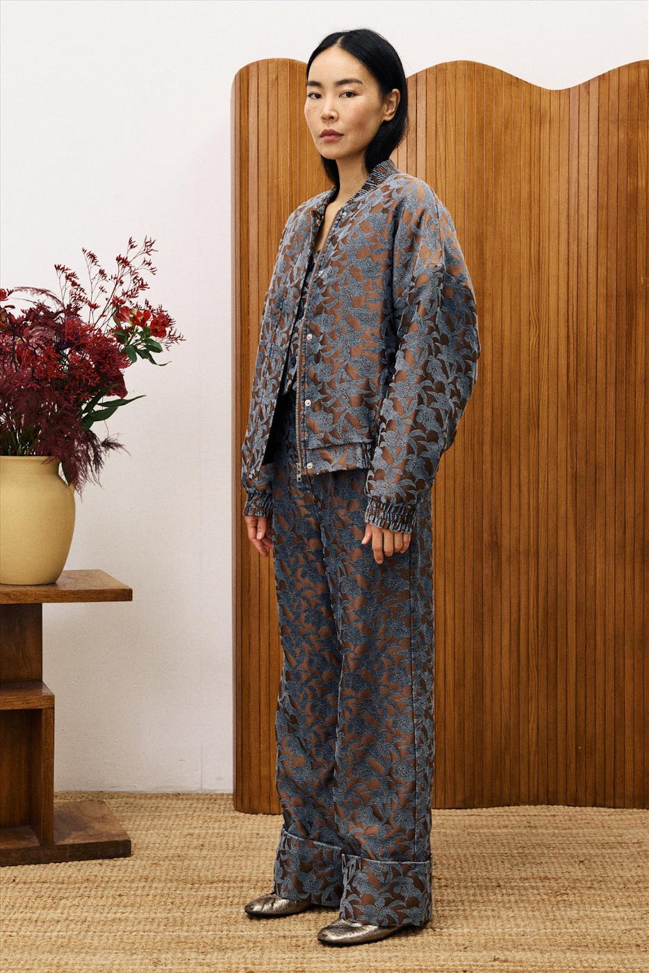 FRNCH - Bruin-Blauwe Vian broek