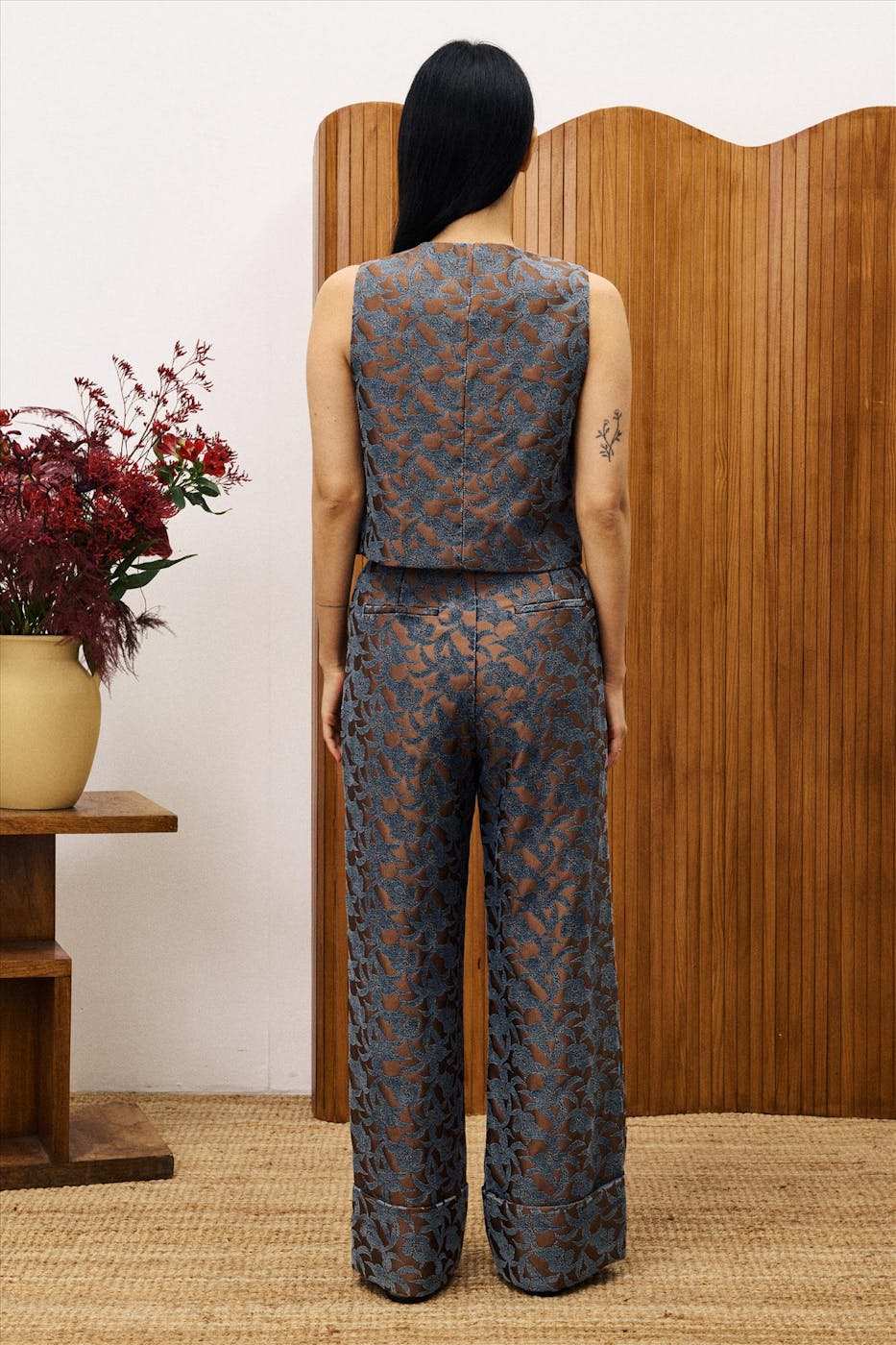 FRNCH - Bruin-Blauwe Vian broek