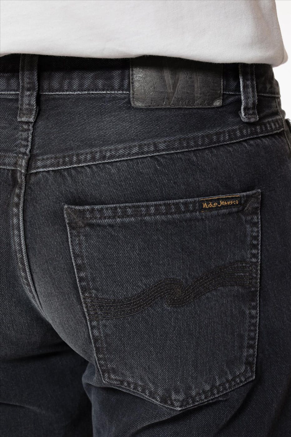 Nudie Jeans Co. - Zwarte Rad Rufus Straight jeans