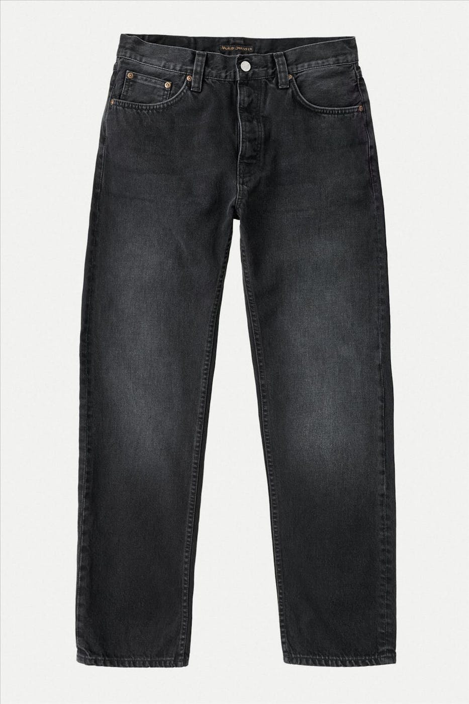 Nudie Jeans Co. - Zwarte Rad Rufus Straight jeans